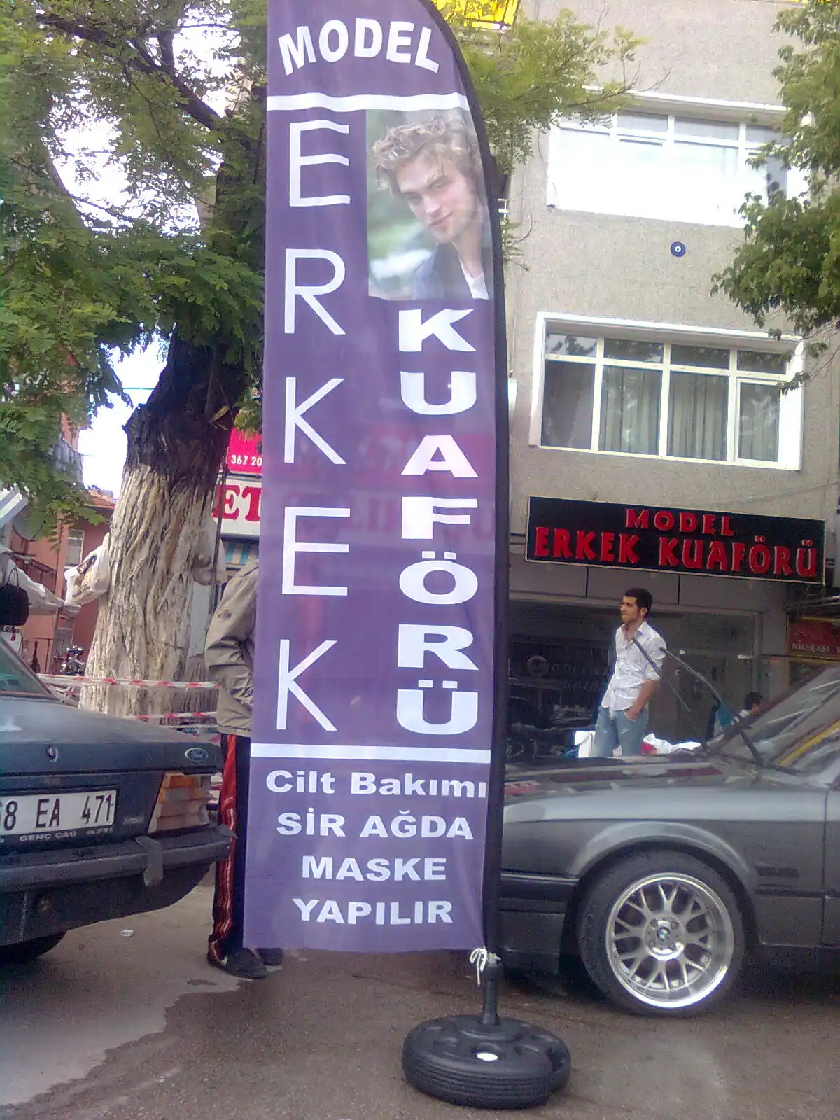 Erkek Kuaförü Yelken Bayrağı-16